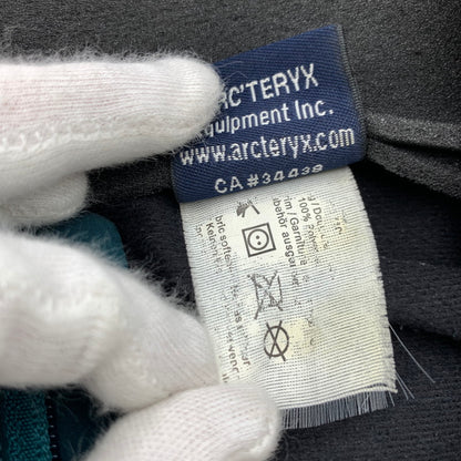 【中古品】【メンズ】 ARC'TERYX WINDSTOPPER アークテリクス × ウインドストッパー ジャケット 青緑 SIZE:S ナイロン.フリース90年代 ※使用感・汚れ・毛の付着有 144-260705-io-23-fuzh 万代Net店