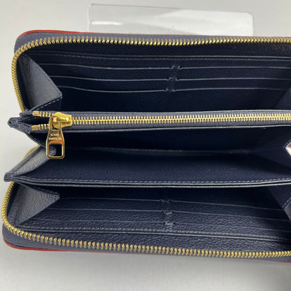 【中古品】【レディース】 LOUIS VUITON ルイヴィトン M62121 モノグラム・アンプラント ジッピー･ウォレット マリーヌルージュ 長財布 NAVY 箱・保存袋付属 179-260705-io-03-fuzh 万代Net店