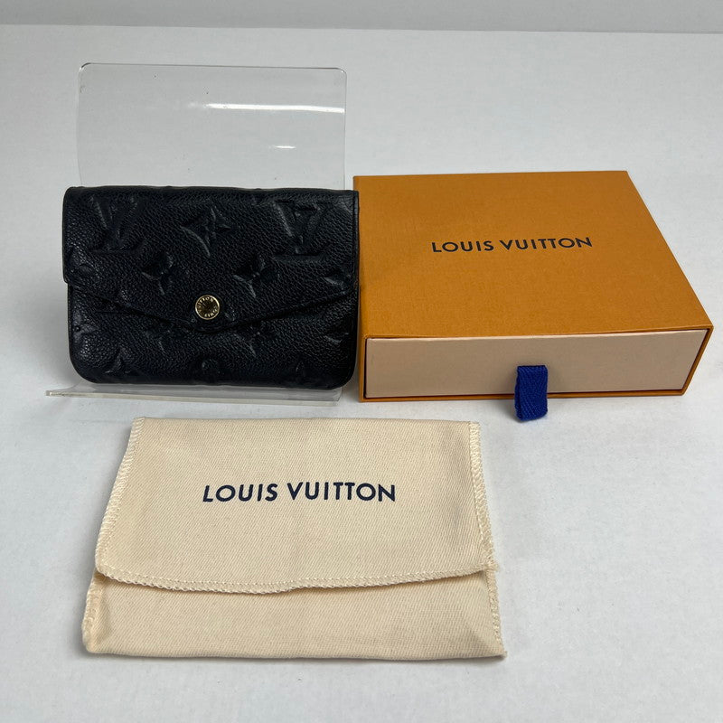 【中古品】【レディース】 LOUIS VUITTON ルイヴィトン M60633 モノグラムアンプラント ポシェット クレ コインケース BLK 保存袋.箱付属 ※角スレ・金具スレ有 179-260705-io-04-fuzh 万代Net店