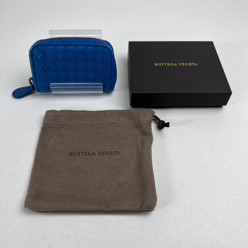 【中古品】【レディース】 BOTTEGA VENETA ボッテガ・ヴェネタ コインケース 青.保存袋.箱付 ※角スレ・キズ・汚れあり 財布 181-260705-io-14-fuzh 万代Net店