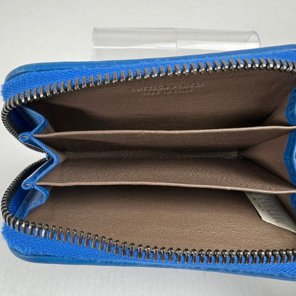 【中古品】【レディース】 BOTTEGA VENETA ボッテガ・ヴェネタ コインケース 青.保存袋.箱付 ※角スレ・キズ・汚れあり 財布 181-260705-io-14-fuzh 万代Net店