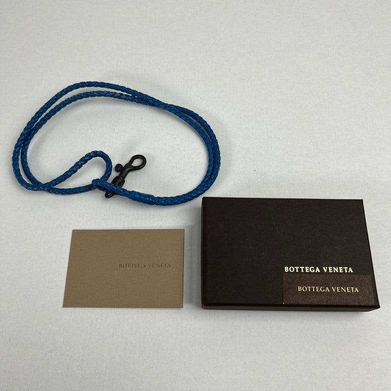【中古品】【レディース】 BOTTEGA VENETA ボッテガ・ヴェネタ イントレチャートストラップ 青 箱付 ※色ムラ・キズ・箱傷みあり 183-260705-io-15-fuzh 万代Net店