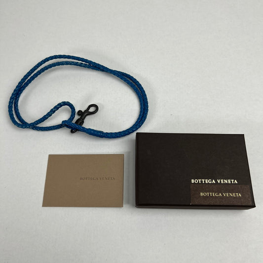 【中古品】【レディース】 BOTTEGA VENETA ボッテガ・ヴェネタ イントレチャートストラップ 青 箱付 ※色ムラ・キズ・箱傷みあり 183-260705-io-15-fuzh 万代Net店