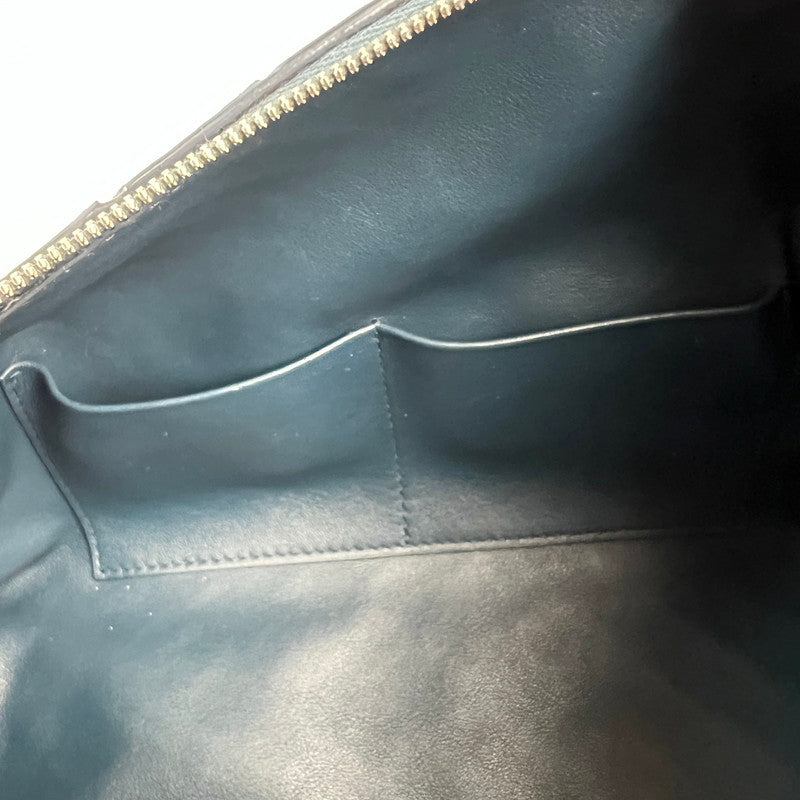 【中古品】【レディース】 BOTTEGA VENETA ボッテガ・ヴェネタ 709310 TOILETRY CASE ネイビー 保存袋付 カバン 保存袋に汚れあり 180-260705-io-07-fuzh 万代Net店
