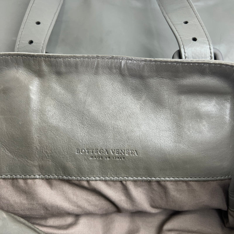 【中古品】【レディース】 BOTTEGA VENETA ボッテガ・ヴェネタ イントレチャート サイドファスナートートバッグ KHAKI ※汚れ・キズあり カバン 180-260705-io-06-fuzh 万代Net店
