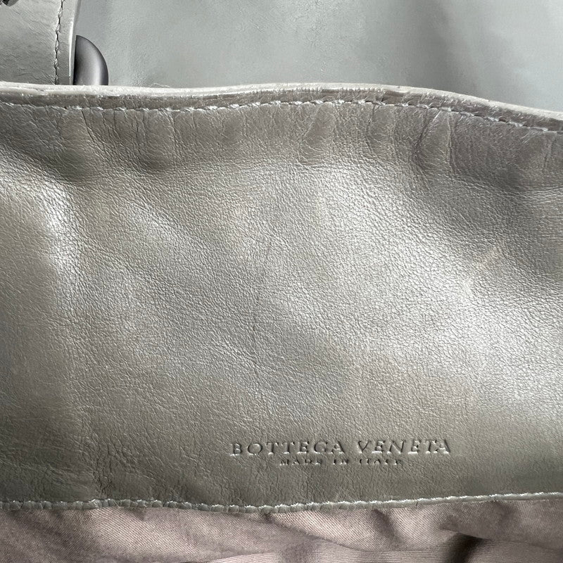【中古品】【レディース】 BOTTEGA VENETA ボッテガ・ヴェネタ イントレチャート サイドファスナートートバッグ KHAKI ※汚れ・キズあり カバン 180-260705-io-06-fuzh 万代Net店