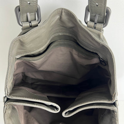 【中古品】【レディース】 BOTTEGA VENETA ボッテガ・ヴェネタ イントレチャート サイドファスナートートバッグ KHAKI ※汚れ・キズあり カバン 180-260705-io-06-fuzh 万代Net店