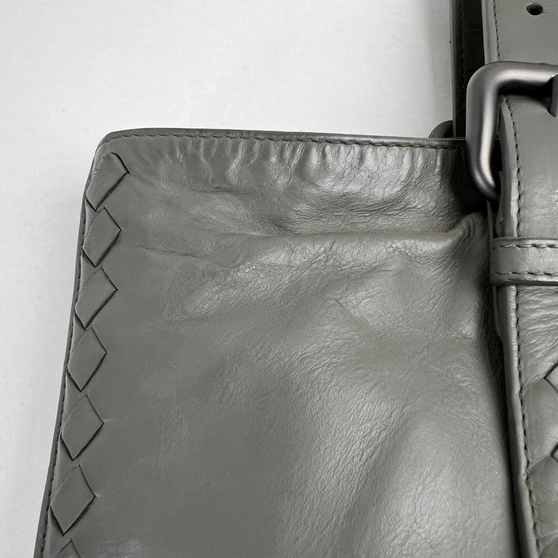 【中古品】【レディース】 BOTTEGA VENETA ボッテガ・ヴェネタ イントレチャート サイドファスナートートバッグ KHAKI ※汚れ・キズあり カバン 180-260705-io-06-fuzh 万代Net店