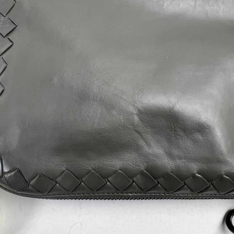 【中古品】【レディース】 BOTTEGA VENETA ボッテガ・ヴェネタ イントレチャート サイドファスナートートバッグ KHAKI ※汚れ・キズあり カバン 180-260705-io-06-fuzh 万代Net店