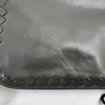 【中古品】【レディース】 BOTTEGA VENETA ボッテガ・ヴェネタ イントレチャート サイドファスナートートバッグ KHAKI ※汚れ・キズあり カバン 180-260705-io-06-fuzh 万代Net店