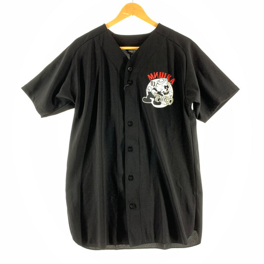 【中古品】【メンズ】 MNWKA ミシカ ベースボールシャツ 半袖シャツ BLACK SIZE:M ※汚れあり 142-260705-io-17-fuzh 万代Net店