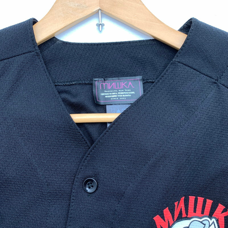 【中古品】【メンズ】 MNWKA ミシカ ベースボールシャツ 半袖シャツ BLACK SIZE:M ※汚れあり 142-260705-io-17-fuzh 万代Net店