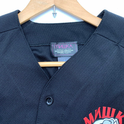 【中古品】【メンズ】 MNWKA ミシカ ベースボールシャツ 半袖シャツ BLACK SIZE:M ※汚れあり 142-260705-io-17-fuzh 万代Net店