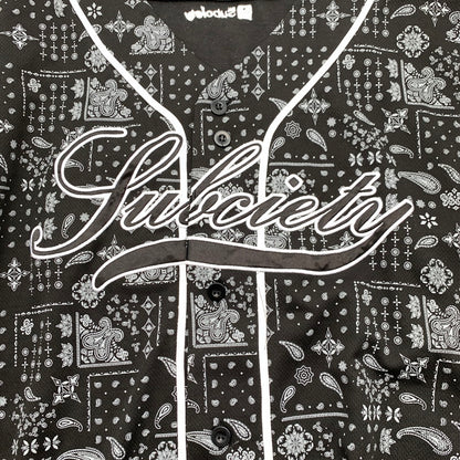 【中古品】【メンズ】 SUBCIETY BASEBALL SHIRT サブサエティ ベースボールシャツ 半袖シャツ ペイズリー柄 SIZE:XL 142-260705-io-18-fuzh 万代Net店
