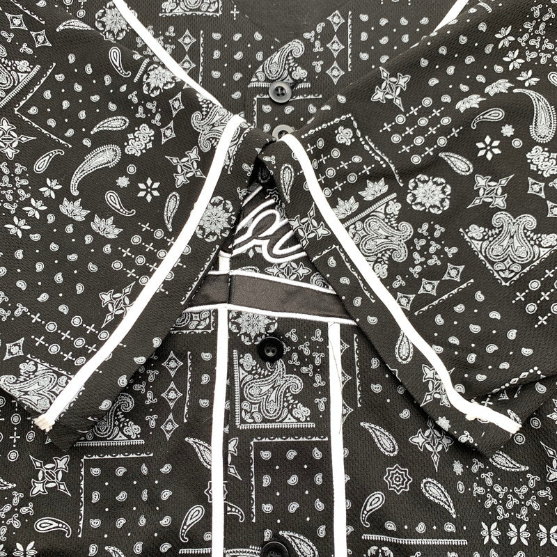 【中古品】【メンズ】 SUBCIETY BASEBALL SHIRT サブサエティ ベースボールシャツ 半袖シャツ ペイズリー柄 SIZE:XL 142-260705-io-18-fuzh 万代Net店