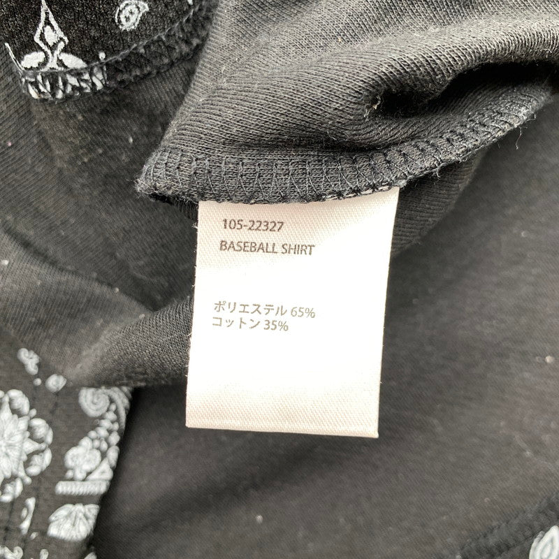 【中古品】【メンズ】 SUBCIETY BASEBALL SHIRT サブサエティ ベースボールシャツ 半袖シャツ ペイズリー柄 SIZE:XL 142-260705-io-18-fuzh 万代Net店
