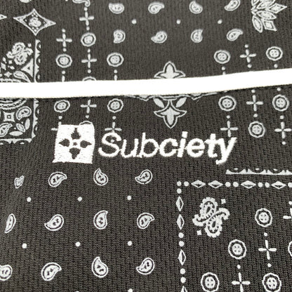 【中古品】【メンズ】 SUBCIETY BASEBALL SHIRT サブサエティ ベースボールシャツ 半袖シャツ ペイズリー柄 SIZE:XL 142-260705-io-18-fuzh 万代Net店