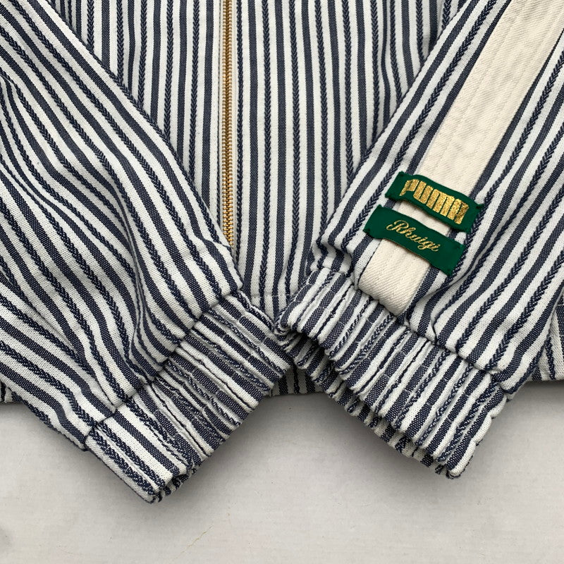 【中古品】【メンズ】 PUMA×RHUIGI SUMMER JACKET プーマ × ルイージ サマージャケット 上着 ストライプ SIZE:M 148-260705-io-22-fuzh 万代Net店