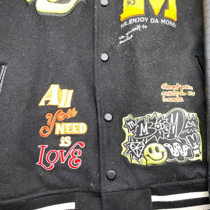 【中古品】【メンズ】 MR.ENJOY DA MONEY ミスター・エンジョイ・ダ・マネー 上着 ジャンパー スタジャン BLACK SIZE:XL ※使用感・汚れ有 147-260705-io-19-fuzh 万代Net店