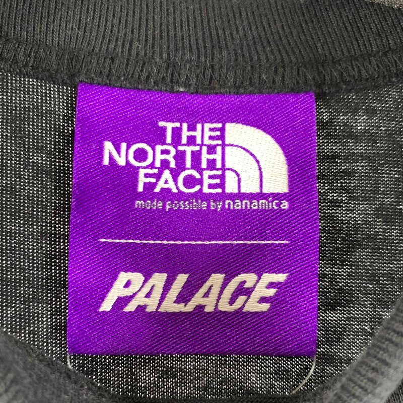 【中古品】【メンズ】 THE NORTH FACE PURPLE LABEL×PALACE ノース・フェイス パープルレーベル×パレス LOGO S.S TEE COOLMAX　 144-260723-ny-16-fuzh サイズ：L カラー：ブラック 万代Net店