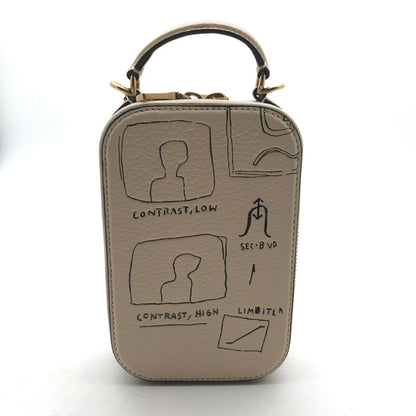 【中古品】【レディース】 COACH×JEAN‐MICHEL BASQUIAT コーチ × ジャン＝ミシェル・バスキア ショルダーバック BEIGE らくがき風　※ZIP渋め、汚れ有 カバン 180-260706-ky-02-fuzh 万代Net店