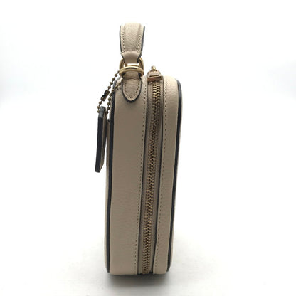 【中古品】【レディース】 COACH×JEAN‐MICHEL BASQUIAT コーチ × ジャン＝ミシェル・バスキア ショルダーバック BEIGE らくがき風　※ZIP渋め、汚れ有 カバン 180-260706-ky-02-fuzh 万代Net店