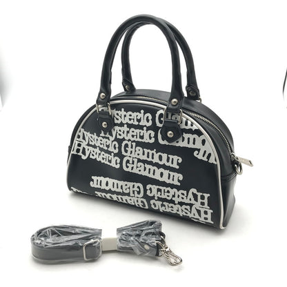 【中古品】【レディース】 HYSTERIC GLAMOUR ヒステリックグラマー 2WAY ミニボストンバッグカラー ブラック 総柄 ショルダー付 カバン 188-260706-ky-01-fuzh 万代Net店