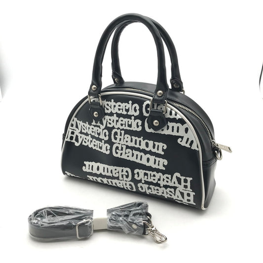 【中古品】【レディース】 HYSTERIC GLAMOUR ヒステリックグラマー 2WAY ミニボストンバッグカラー ブラック 総柄 ショルダー付 カバン 188-260706-ky-01-fuzh 万代Net店