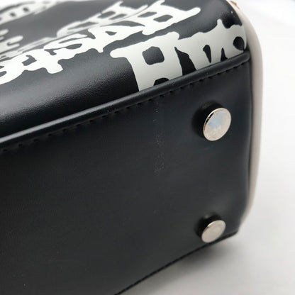 【中古品】【レディース】 HYSTERIC GLAMOUR ヒステリックグラマー 2WAY ミニボストンバッグカラー ブラック 総柄 ショルダー付 カバン 188-260706-ky-01-fuzh 万代Net店