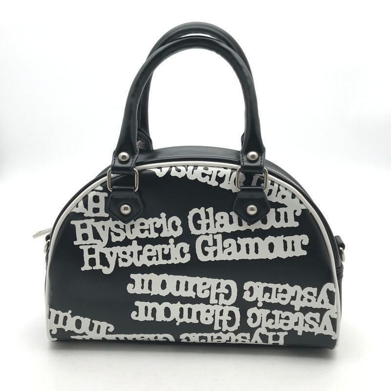 【中古品】【レディース】 HYSTERIC GLAMOUR ヒステリックグラマー 2WAY ミニボストンバッグカラー ブラック 総柄 ショルダー付 カバン 188-260706-ky-01-fuzh 万代Net店