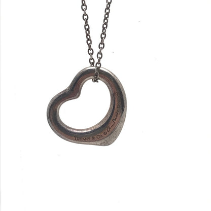 【中古品】【レディース】 TIFFANY＆CO. オープンハートネックレス AG925 エルサ・ペレッティ 箱.保存袋有 アクセサリー 193-260706-ky-04-fuzh 万代Net店