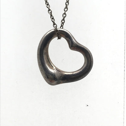 【中古品】【レディース】 TIFFANY＆CO. オープンハートネックレス AG925 エルサ・ペレッティ 箱.保存袋有 アクセサリー 193-260706-ky-04-fuzh 万代Net店