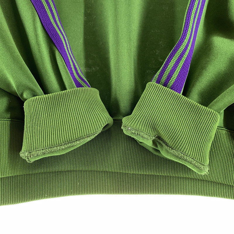 【中古品】【メンズ】 NEEDLES ニードルズ NS245 TRACK CREW NECK SHIRT トラック クルーネック シャツ GREEN SIZE:M ※穴・ほつれあり 140-260729-mh-24-fuzh サイズ：M カラー：グリーン 万代Net店
