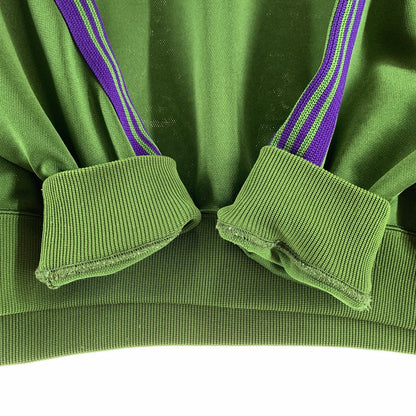 【中古品】【メンズ】 NEEDLES ニードルズ NS245 TRACK CREW NECK SHIRT トラック クルーネック シャツ GREEN SIZE:M ※穴・ほつれあり 140-260729-mh-24-fuzh サイズ：M カラー：グリーン 万代Net店