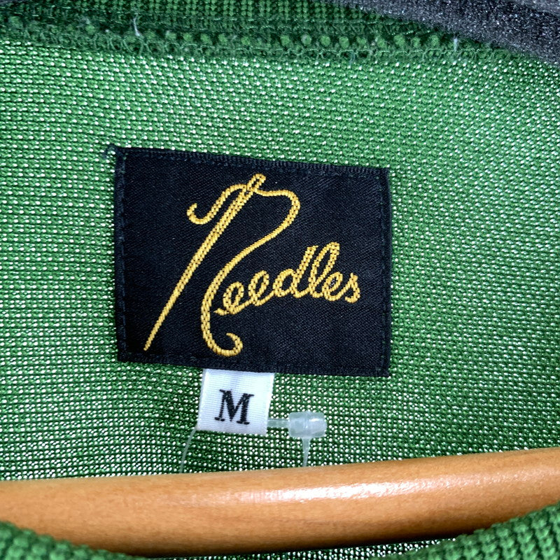 【中古品】【メンズ】 NEEDLES ニードルズ NS245 TRACK CREW NECK SHIRT トラック クルーネック シャツ GREEN SIZE:M ※穴・ほつれあり 140-260729-mh-24-fuzh サイズ：M カラー：グリーン 万代Net店