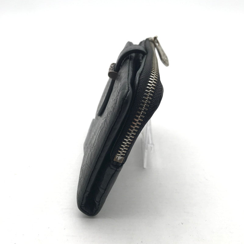 【中古品】【メンズ】 DEAL DESIGN ミディアム ウォレット カラーBLACK 二つ折り 財布 200-260706-ky-03-fuzh 万代Net店