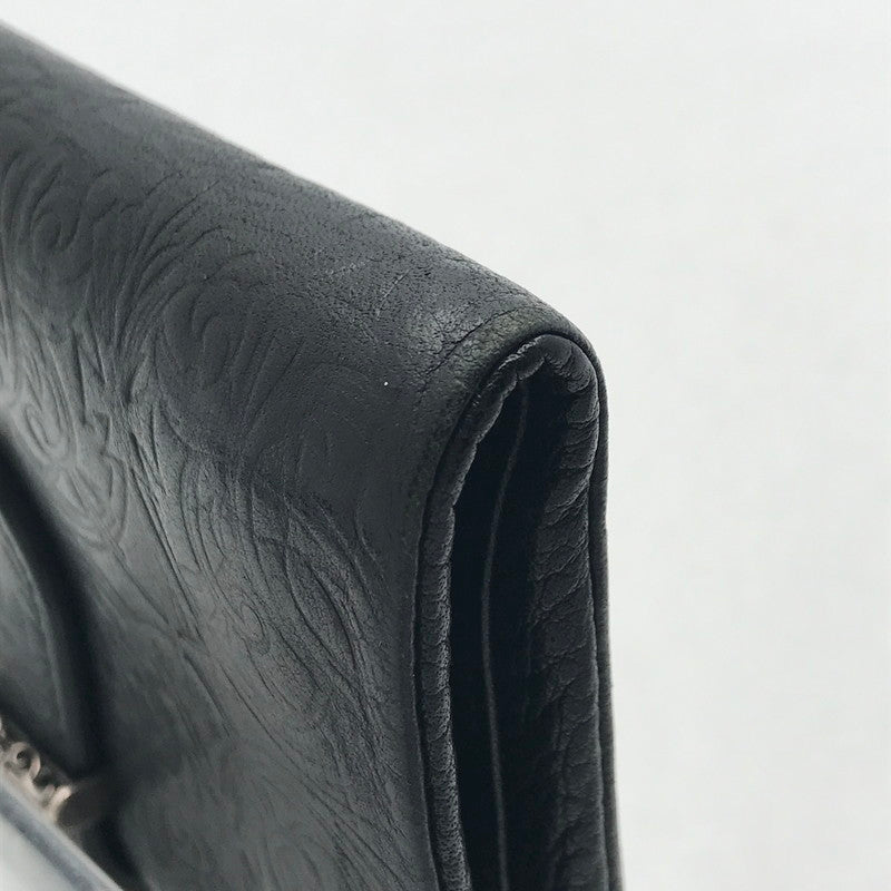 【中古品】【メンズ】 DEAL DESIGN ミディアム ウォレット カラーBLACK 二つ折り 財布 200-260706-ky-03-fuzh 万代Net店