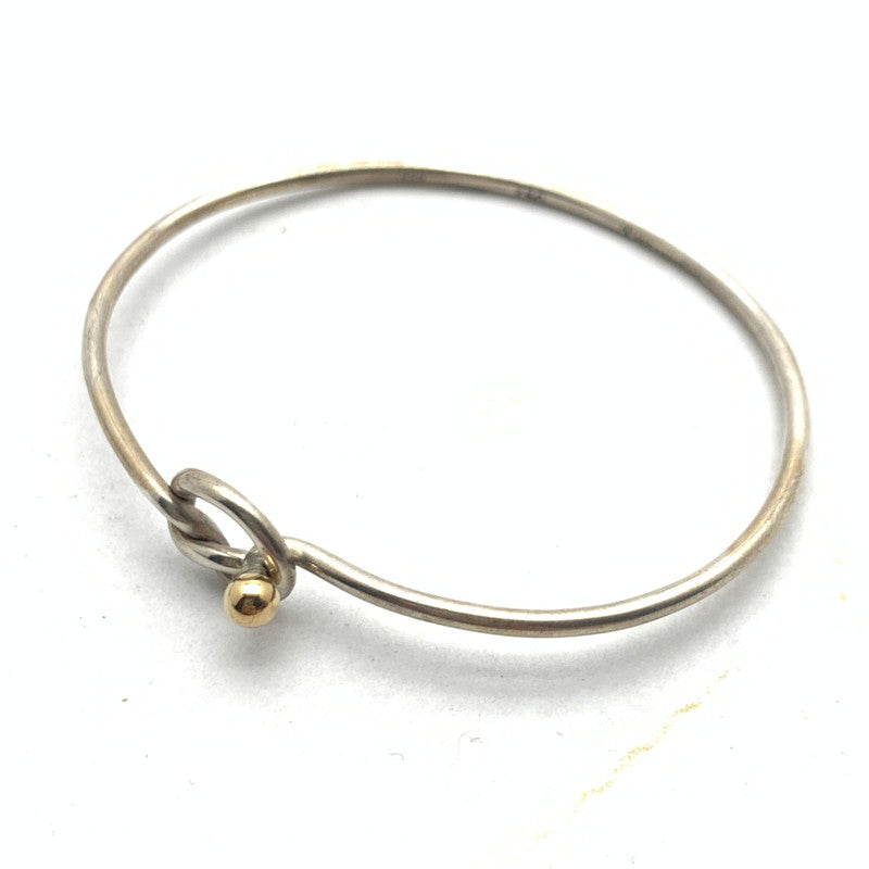 【中古品】【レディース】 TIFFANY&Co. ティファニー ラブノット バングル 925 750 保存袋有 ※スレ・使用感あり 182-260715-io-18-fuzh 万代Net店