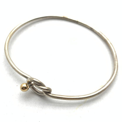 【中古品】【レディース】 TIFFANY&Co. ティファニー ラブノット バングル 925 750 保存袋有 ※スレ・使用感あり 182-260715-io-18-fuzh 万代Net店
