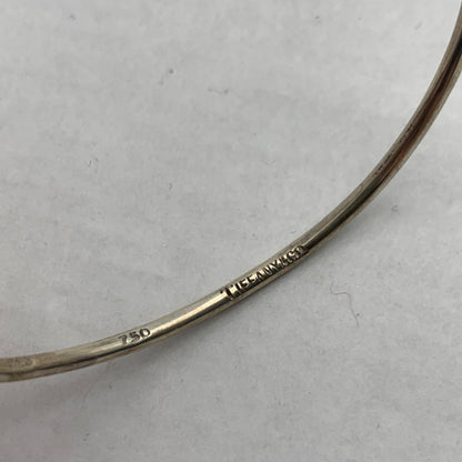 【中古品】【レディース】 TIFFANY&Co. ティファニー ラブノット バングル 925 750 保存袋有 ※スレ・使用感あり 182-260715-io-18-fuzh 万代Net店