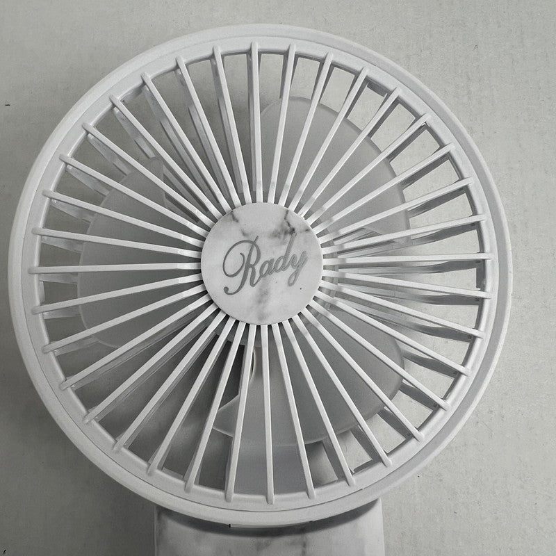 【中古美品】 Rady 折りたたみハンディファン 大理石 ミニ扇風機 ノベルティー 099-260713-MO-03-fuz 万代Net店