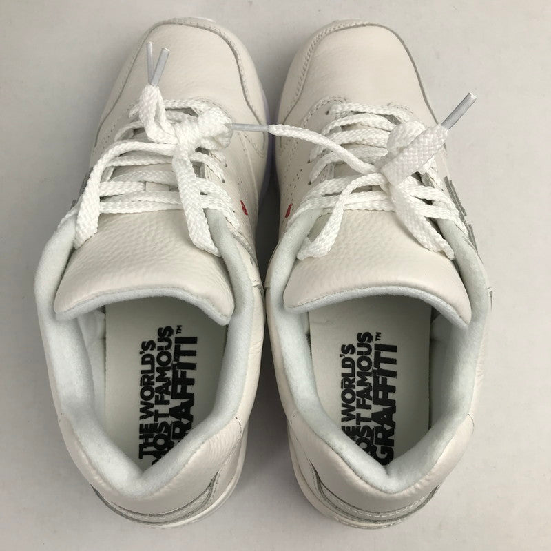 【中古美品】【レディース】 SANGACIO サンガッチョ BRANDALISED スニーカー ホワイト/SIZE:23.5cm/にゅーず.バンクシー/箱付属 スニーカー 靴 166-260913-io-04-fuzh 万代Net店