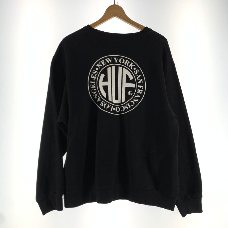 【中古品】【メンズ】 HUF ハフ REGIONAL CREWNECK カラーブラック SIZE:L 142-260722-ky-20-fuzh 万代Net店