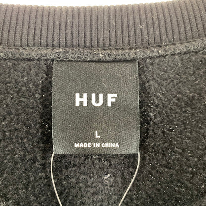 【中古品】【メンズ】 HUF ハフ REGIONAL CREWNECK カラーブラック SIZE:L 142-260722-ky-20-fuzh 万代Net店