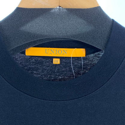 【中古品】【メンズ】 UNION ユニオン 半袖Tシャツ フロントプリント カットソー ブランド 古着 142-260726-gm-22-fuzh サイズ：3 カラー：ブラック 万代Net店