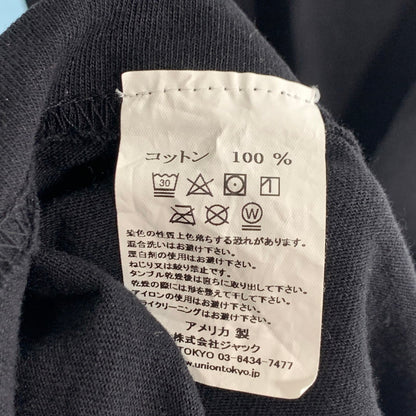 【中古品】【メンズ】 UNION ユニオン 半袖Tシャツ フロントプリント カットソー ブランド 古着 142-260726-gm-22-fuzh サイズ：3 カラー：ブラック 万代Net店