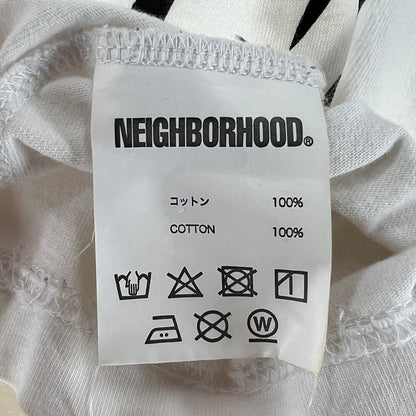 【中古品】【メンズ】 NEIGHBORHOOD ネイバーフッド 半袖Tシャツ バック フロントロゴ(NBHD) 142-260710-ny-02-fuzh サイズ：XL カラー：ホワイト 万代Net店