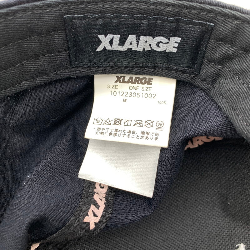 【中古品】【メンズ】 XLARGE キャップ BLACK SIZE:ONE 101223051002 ※汚れ・毛の付着・使用感有 帽子 185-260811-io-44-fuzh カラー：ブラック 万代Net店