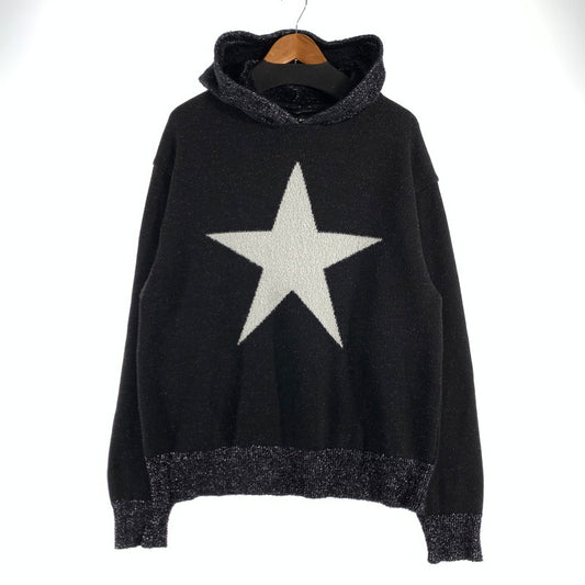 【中古品】【メンズ】 LIBERAL ARTS リベラルアーツ KNIT ニット STAR GRITTER HOODY ニットスターフード グリッター 142-260707-ny-07-fuzh サイズ：M カラー：ブラック 万代Net店