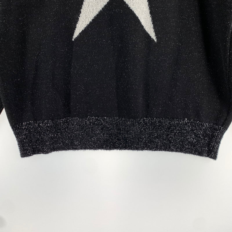 【中古品】【メンズ】 LIBERAL ARTS リベラルアーツ KNIT ニット STAR GRITTER HOODY ニットスターフード グリッター 142-260707-ny-07-fuzh サイズ：M カラー：ブラック 万代Net店